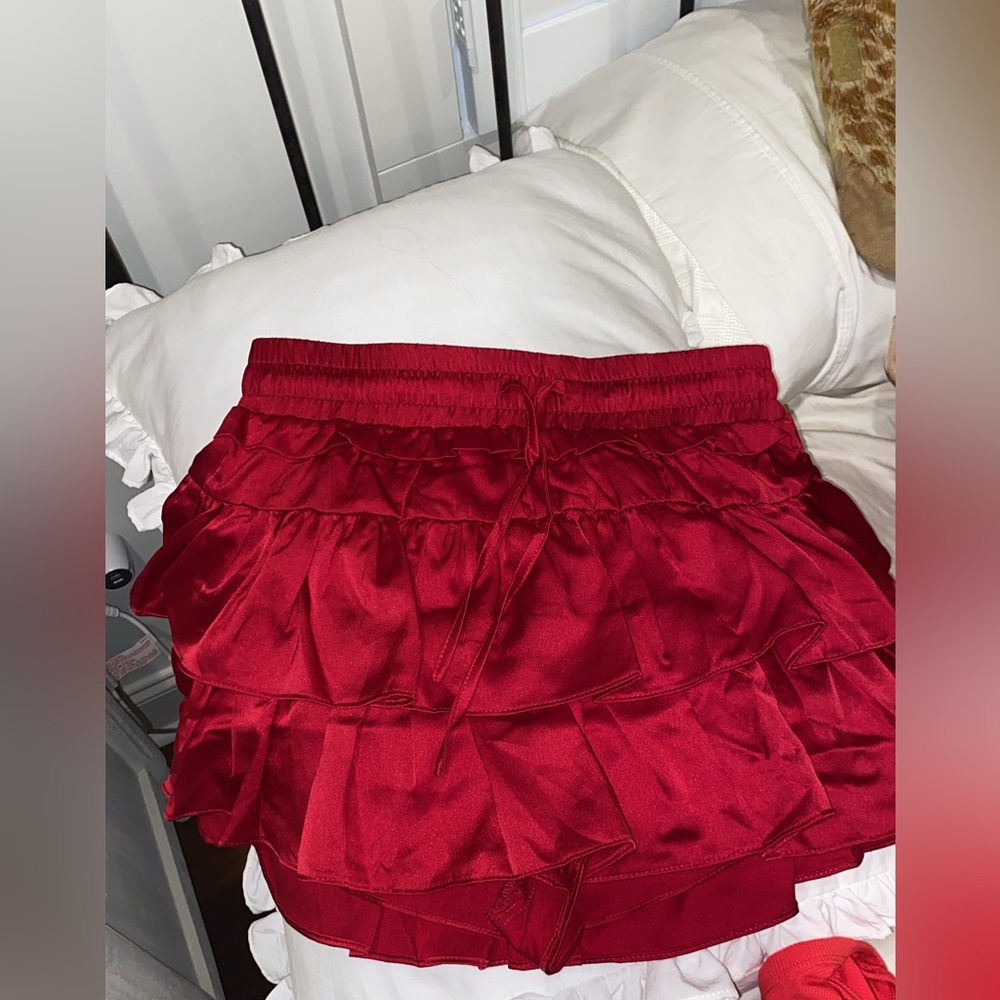 Crimson skirt